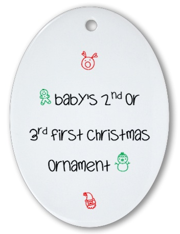 Baby's 2nd or 3rd First Christmas Ornament image